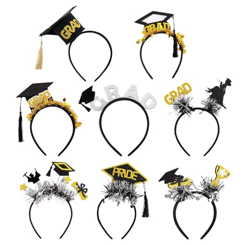 Gmokluytw Abschluss Haarschmuck | Filz Foto Haaraccessoire | Abschlussfoto Requisite Haarband Set Für Mädchen Schulevent Party Bühnenauftritt von Gmokluytw