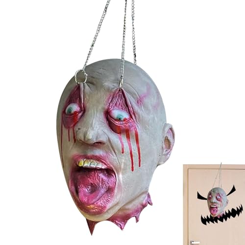 Gmokluytw Kopfattrappe | Gruselige Halloween Dekoration | wasserdichte Körperteil Deko Für Escape Room Horror Labyrinth Theater Gmokluytw Kopfattrappe | Gruselige Halloween Dekoration | wasserdichte Körperteil Deko Für Escape Room Horror Labyrinth Theater von Gmokluytw