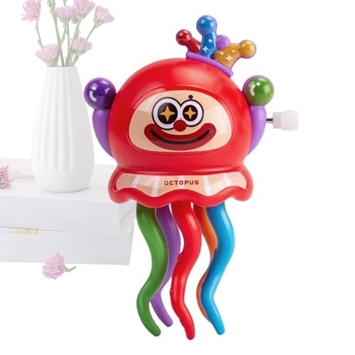 Gmokluytw Krabbelnde Octopus Spielzeug | Intelligenter Auto-Aktion Clown Oktopus,Aufziehspielzeug Für Mädchen Kinderzimmer Wohnzimmer Kindergarten Schlafzimmer Innenbereich Reisen Schule von Gmokluytw