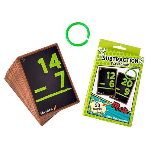 Gmokluytw Mathematische Flash-Karten, Subtraktions-Flash-Karte – Multiplikations- und Divisions-Flash-Karten | 50 Karten Total Lernwerkzeug, Flash-Karten für den Kindergarten Gmokluytw Mathematische Flash-Karten, Subtraktions-Flash-Karte – Multiplikations- und Divisions-Flash-Karten | 50 Karten Total Lernwerkzeug, Flash-Karten für den Kindergarten von Gmokluytw