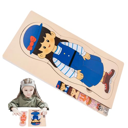 Gmokluytw Menschliches Körperpuzzle, Anatomie -Puzzle - Körperteile für Kinder | Bildung Interaktives detailliertes Spiel Set Toys for STEM Education Science Science Fair Lab Studie von Gmokluytw