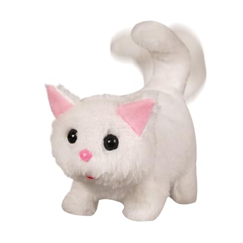 Gmokluytw Realistische Plüschkatze - Interaktive elektronische Katze für Kinder | Sound Pet Toy | Spaziergänge, Meows, Wags Tail | Weicher, pädagogischer Begleiter für das fantasievolle Spiel Gmokluytw Realistische Plüschkatze - Interaktive elektronische Katze für Kinder | Sound Pet Toy | Spaziergänge, Meows, Wags Tail | Weicher, pädagogischer Begleiter für das fantasievolle Spiel von Gmokluytw