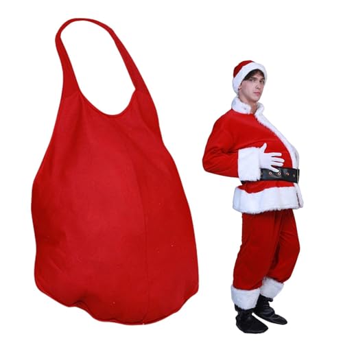 Gmokluytw Santa Belly Pad - Fat Belly Costume | Santa Belly Padding | Fake Stuffed Santa Belly | Dress Up Zubehör für Erwachsene, Weihnachtsmann, LKW-Fahrer, Schwanger, Karneval, Gmokluytw Santa Belly Pad - Fat Belly Costume | Santa Belly Padding | Fake Stuffed Santa Belly | Dress Up Zubehör für Erwachsene, Weihnachtsmann, LKW-Fahrer, Schwanger, Karneval, von Gmokluytw
