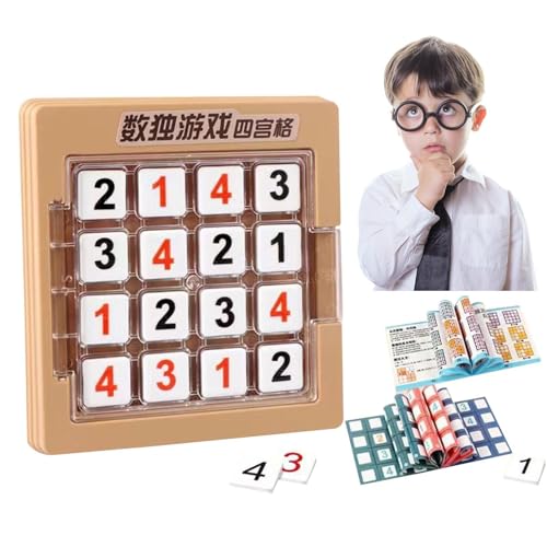 Gmokluytw Zahlenrätselspiel, Mathe-Spielzeug für Kinder | Mathe-Rätselspielzeug | Interaktives, herausforderndes Zahlenrätsel zum Trainieren des logischen Denkvermögens von Gmokluytw