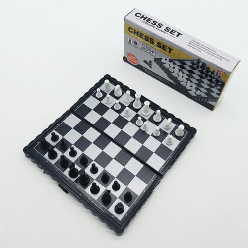 Magnetisches Schachspiel | Reiseschachbrett | Faltbares Chess Set Mit Dame & Backgammon, Magnetische Figuren, Kompakt Für Unterwegs, Geschenkidee Für Kinder & Erwachsene Magnetisches Schachspiel | Reiseschachbrett | Faltbares Chess Set Mit Dame & Backgammon, Magnetische Figuren, Kompakt Für Unterwegs, Geschenkidee Für Kinder & Erwachsene von Gmokluytw