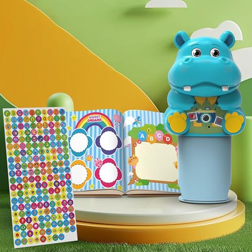 Tieraufkleber-Stempel – Kinder Lernspielzeug – Magisches Aufkleber-Siegelset Mit Tierformen Für Kreative Frühförderung – Mit Malbuch Aufklebern Und Stempeln – Pädagogisches Spielzeug Ab 3 Jahren von Gmokluytw