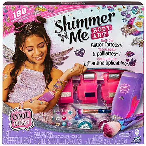 Cool Maker Shimmer Me Tattoo Studio - glitzernde Tattoo-Aufkleber ganz einfach selbst gestalten, ab 8 Jahren von Cool MAKER