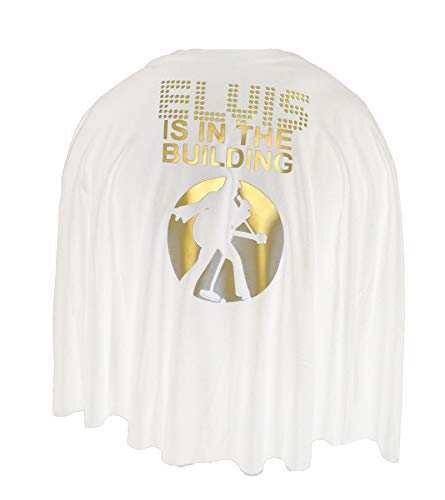 Go T-shirts Umhang mit Aufdruck "The King Is In The Building Rock N Roll", 61 cm, Weiß Go T-shirts Umhang mit Aufdruck "The King Is In The Building Rock N Roll", 61 cm, Weiß von Go T-shirts