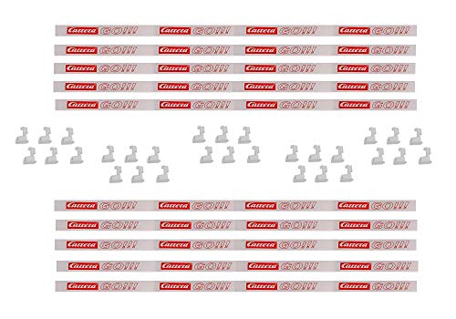 Go!!! XL Leitplankenset, 10x Leitplanke inkl. 30 Halter für Carrera GO / Digital 143, Maßstab 1:43 von Onetobye