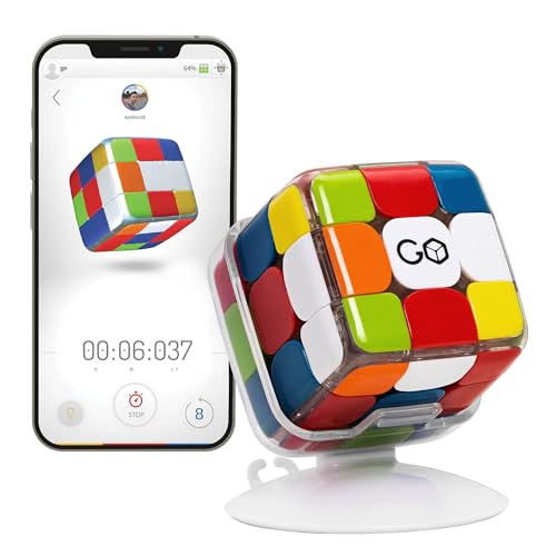 GoCube Full-Pack, der vernetzte elektronische Bluetooth-Würfel – preisgekrönter 3x3 magnetischer Speed-Würfel – kostenlose App-aktiviertes interaktives Smart Cube Mint Denksport-Puzzle GoCube Full-Pack, der vernetzte elektronische Bluetooth-Würfel – preisgekrönter 3x3 magnetischer Speed-Würfel – kostenlose App-aktiviertes interaktives Smart Cube Mint Denksport-Puzzle von GoCube