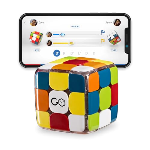 GoCube Edge, der vernetzte, elektronische Bluetooth-Würfel – Preisgekrönter 3x3 Magnetic Speed Cube – Kostenlose App-aktivierter interaktiver Smart Würfel Mint Brainteaser Puzzle von GoCube