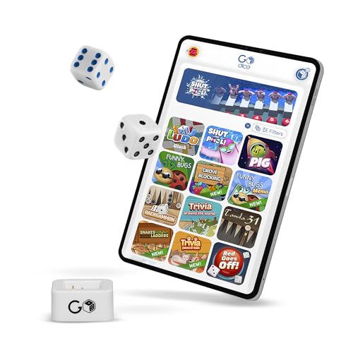 GoDice 2 Pack – Der vernetzte intelligente Würfel, bringt die beliebtesten Würfelspiele ins Digitale Leben. Lehrreich, unterhaltsam und innovativ, für alle Altersgruppen geeignet. von GoCube
