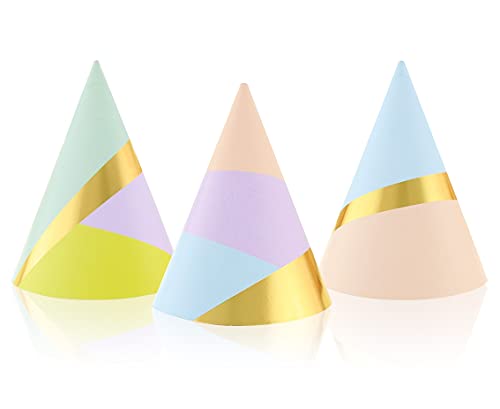 GoDan Partyhüte aus Papier Pastell Party, 6 Stück. von GoDan