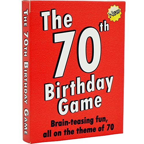 Das 70. Geburtstagsspiel. Die glücklichste Art, Happy 70th Birthday für alle zu sagen, die auf der Suche nach 70. Geburtstagsgeschenken für Männer oder zum 70. Geburtstag für Frauen sind. von GoForItGames.com
