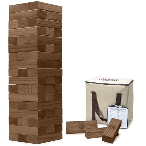 GoSports Großer Holzturm, stapelbar bis zu 91 cm, braune Holzbeize GoSports Großer Holzturm, stapelbar bis zu 91 cm, braune Holzbeize von GoSports