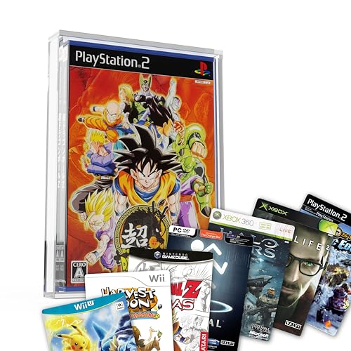 Acryl Box für Playstation 2 und Xbox 360 Videospiele - Acryl-Vitrine für PS2, XBOX360, WiiU, DVD Videospiele - staubdichte Vitrine (1 Stück) (PS2/XBOX) von GoatWard