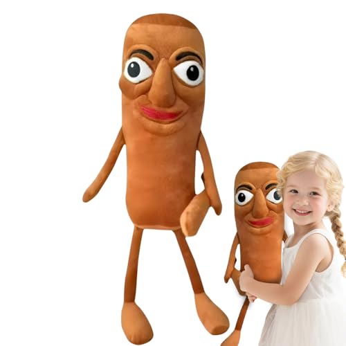 Brainrot Kuscheltier, 47cm Tung Tung Tung Tung Sahur Kuscheltier, Soft Tralalero Tralala Kuscheltier für Kinder Erwachsener, Kindergeburtstag Geschenk, Braun von Gobesty