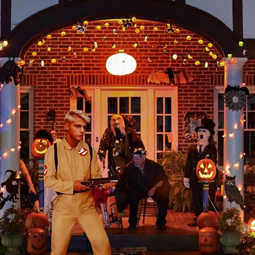 Gobesty Geisterjäger-Kostüm für Kinder, Protonen-Pack und Overall für Geisterjäger-Kostüm für Kinder, Halloween, Karneval und Horror-Party-Kostüme – ideal für Jungen und Mädchen, 122–135 cm von Gobesty