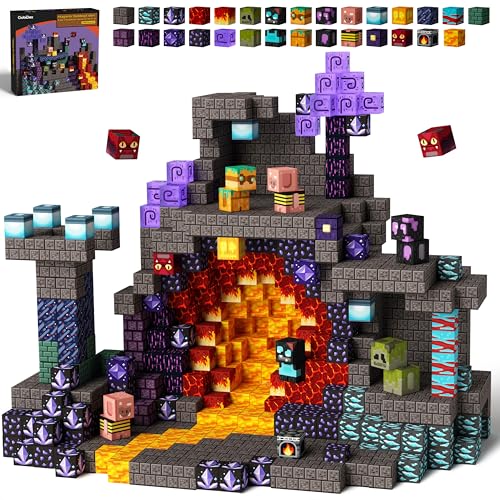 GobiDex Magnetische Bausteine, spielbasiert, Magwonder-Höhlenwelt mit Magnetkonstruktion, Spielzeug, STEM, sensorisches Geschenk für Jungen und Mädchen, 100 Stück GobiDex Magnetische Bausteine, spielbasiert, Magwonder-Höhlenwelt mit Magnetkonstruktion, Spielzeug, STEM, sensorisches Geschenk für Jungen und Mädchen, 100 Stück von GobiDex