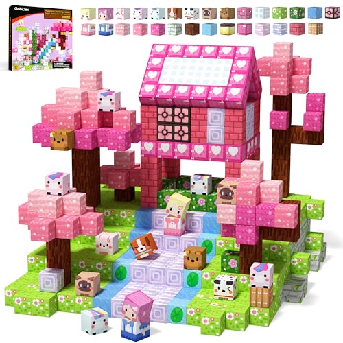GobiDex Magnetische Bausteine 100 Stück - Einhorn Magnetblöcke, Schönes Magnetspielzeug & Baukasten für Mädchen, Prinzessin Geschenke für Kinder ab 3-4, 5-6, 7-8, 9-10 Jahre GobiDex Magnetische Bausteine 100 Stück - Einhorn Magnetblöcke, Schönes Magnetspielzeug & Baukasten für Mädchen, Prinzessin Geschenke für Kinder ab 3-4, 5-6, 7-8, 9-10 Jahre von GobiDex