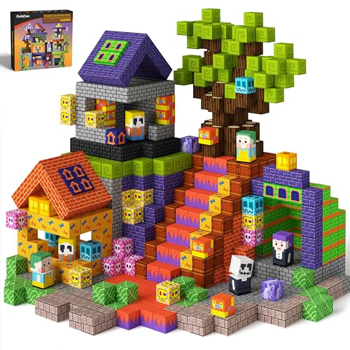 GobiDex Magnetische Blöcke, Bauspielzeug für Kinder ab 3 Jahren, verbessertes Zomblock STEM sensorische Magnete, Bauset, Geburtstag für Jungen und Mädchen, 100 Stück GobiDex Magnetische Blöcke, Bauspielzeug für Kinder ab 3 Jahren, verbessertes Zomblock STEM sensorische Magnete, Bauset, Geburtstag für Jungen und Mädchen, 100 Stück von GobiDex
