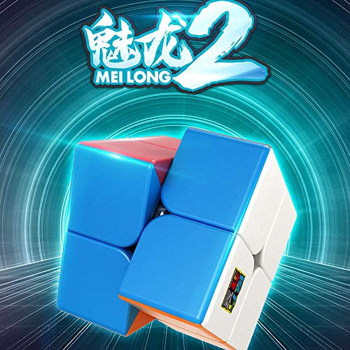 Gobus MoYu MoFangJiaoShi Cubing Classroom MeiLong 2x2 Magic Cube Speed Cube Puzzle Cube Stickerless von Oostifun
