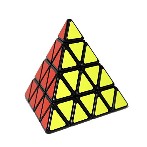 Gobus ShengShou 4x4 Pyraminx Pyramid Triangle Zauberwürfel Speed Puzzle Cube Schwarz von Oostifun