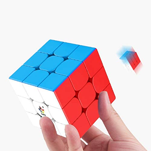 Gobus YuXin Little Magic 3x3 M Version Magic Cubes Magic Puzzle Cube Drehspielzeug mit Ständer Stickerless von Oostifun