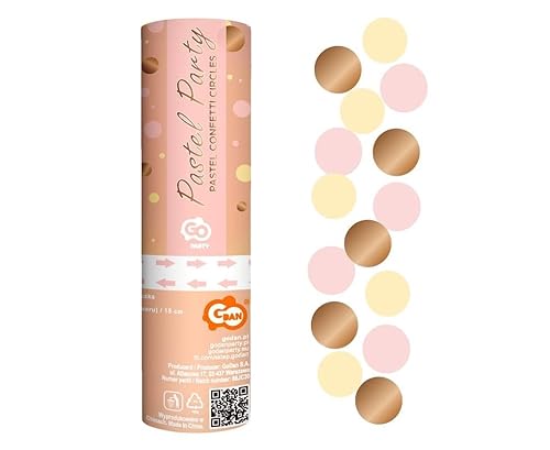 Godan Konfettikanone rosa roségold Creme von GODAN
