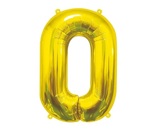 Godan XL Folienballon Zahl 0 Gold 85 cm von GODAN