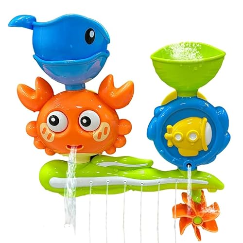 Badewannenspielzeug Baby mit Saugnapf, Badespielzeug ab 3 Jahre, Wasserspielzeug Kinder mit Süßen Krabben, Badewannen Spielzeug für Jungen Mädchen Geburtstag Badewannenspielzeug Baby mit Saugnapf, Badespielzeug ab 3 Jahre, Wasserspielzeug Kinder mit Süßen Krabben, Badewannen Spielzeug für Jungen Mädchen Geburtstag von Godneei