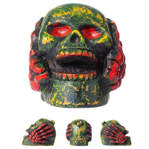Godpqiui Aztekische Todespfeife, Aztec Death Whistle, Aztec Skull Whistle, Lauteste Todespfeife, Echte Schreiende Aztekische Todespfeife, Schreiende Azteken Kriegspfeife, Aztekische-Sound-Whistle von Godpqiui