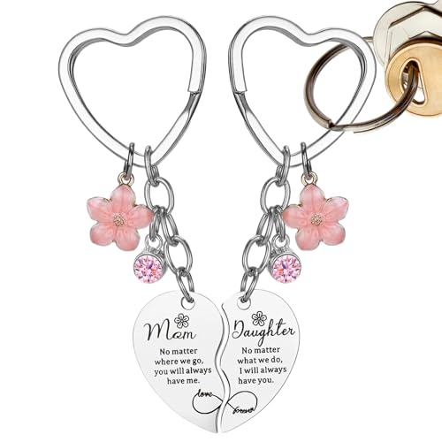 Godpqiui Mom Keychain, Mom Key Chain - Herzschlüsselketten für Mama - Hangable Decoration Ornament, Partybevorzugungen zum Geburtstag Thanksgiving Weihnachten Unkraut Godpqiui Mom Keychain, Mom Key Chain - Herzschlüsselketten für Mama - Hangable Decoration Ornament, Partybevorzugungen zum Geburtstag Thanksgiving Weihnachten Unkraut von Godpqiui