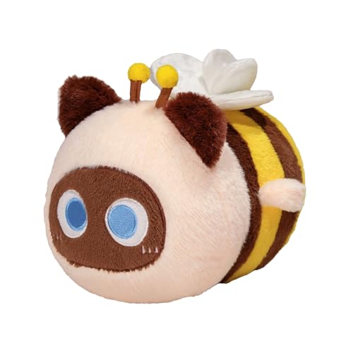 Godpqiui Plüschtiere - Katze Biene Kuscheltiere,26 cm Dekorative Puppenkissen Für Kinder Erwachsene Mädchen Wohnung Sofa Auto Deko Valentinstag Geburtstag Geschenkideen von Godpqiui