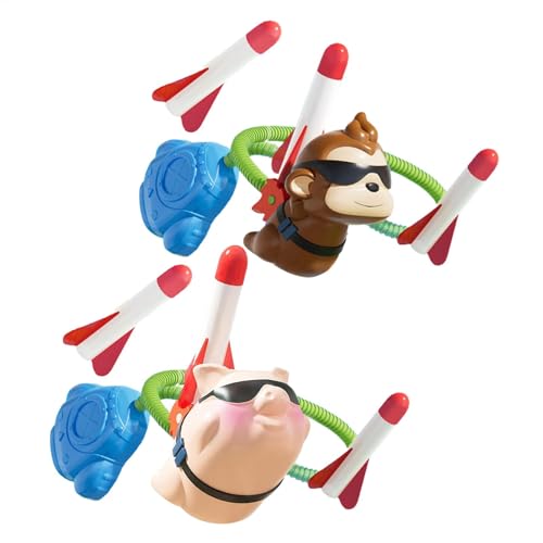 Godpqiui Rocket Stomper für Kinder, Rocket -Startspielzeug für Kid | Flugzeug Stomper Rocket Foam Startpad,Unterhaltsame Outdoor-Aktivitäten Hochfliegendes Sportspiel für und Mädchen von Godpqiui