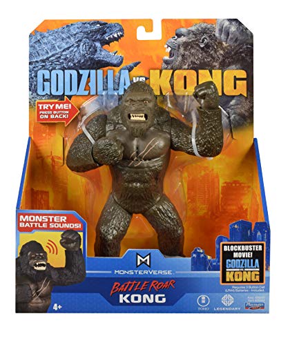 Monsterverse Godzilla vs. Kong Sammlerstück 7 Zoll Deluxe, hochdetaillierte und modelliert-artikulierte King Kong Actionfigur, mit Monsterkampfgeräuschen, geeignet für Kinder ab 4 Jahren+ von MonsterVerse