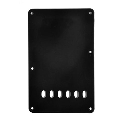 Göldo PLT2B, ST-Style Tremolo Backplate, 1-ply, black Abdeckplatte von Göldo