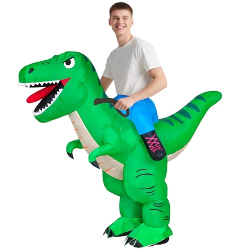Goenb Aufblasbare Dinosaurier Kostüm Erwachsene, Aufblasen Dion Kostüm Lustige Reiten T Rex Kostüme Erwachsene für Halloween Cosplay Party Goenb Aufblasbare Dinosaurier Kostüm Erwachsene, Aufblasen Dion Kostüm Lustige Reiten T Rex Kostüme Erwachsene für Halloween Cosplay Party von Goenb