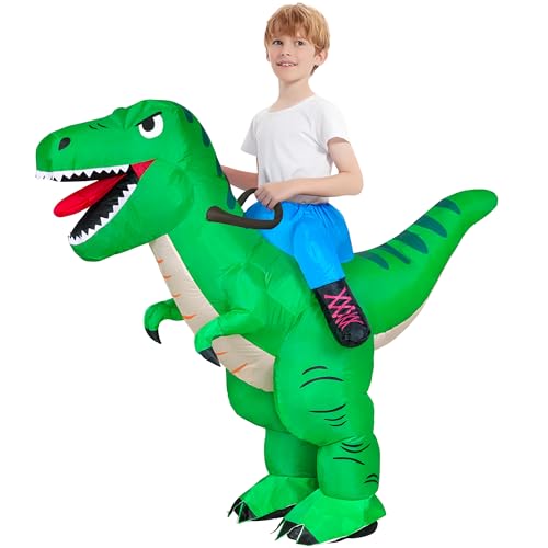 Goenb Dinosaurier Kostüm Kinder, Aufblasbare Dinosaurier Kostüm Lustige Reiten T Rex Kostüme Erwachsene für Halloween Cosplay Party Goenb Dinosaurier Kostüm Kinder, Aufblasbare Dinosaurier Kostüm Lustige Reiten T Rex Kostüme Erwachsene für Halloween Cosplay Party von Goenb