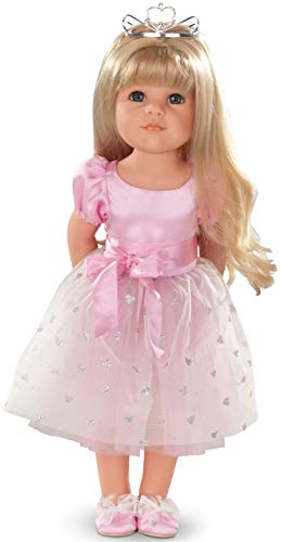 Götz 1359072 Hannah als Prinzessin Puppe - Princess - 50 cm große Stehpuppe mit blonden Langen Haaren und blauen Augen von Götz