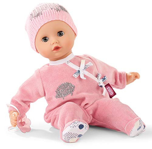 Götz 1920531 Muffin Igel Puppe - 33 cm große Babypuppe mit blauen Schlafaugen und ohne Haare - Weichkörper-Puppe in 4-teiligen Set - geeignet ab 18 Monaten von Götz