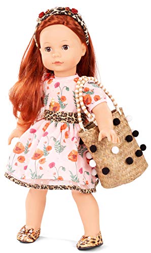 Götz 2090317 Precious Day Girls Julia Catness Puppe - 46 cm große Stehpuppe mit roten Haaren, braune Schlafaugen in 7-teiligem Set von Götz