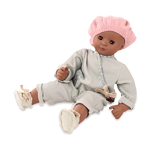 Götz 2267838 Maxy Muffin Avocado Puppe - 42 cm große Babypuppe mit braunen Schlafaugen, ohne Haare und Weichkörper - Weichkörperpuppe in 5-teiligen Set von Götz