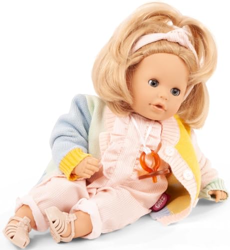 Götz 2416069 Cosy Aquini Farbspiel Badepuppe - Puppe mit blonden Haaren, blauen Schlafaugen in 7-teiligen Set - 33 cm Mädchen-Babypuppe von Götz