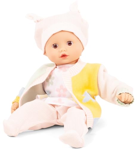 Götz 2420561 Muffin Baby Farbspiel Puppe - 33 cm große Babypuppe mit braunen Schlafaugen, ohne Haare - Weichkörper-Puppe in 6-teiligen Set - geeignet ab 18 Monaten von Götz