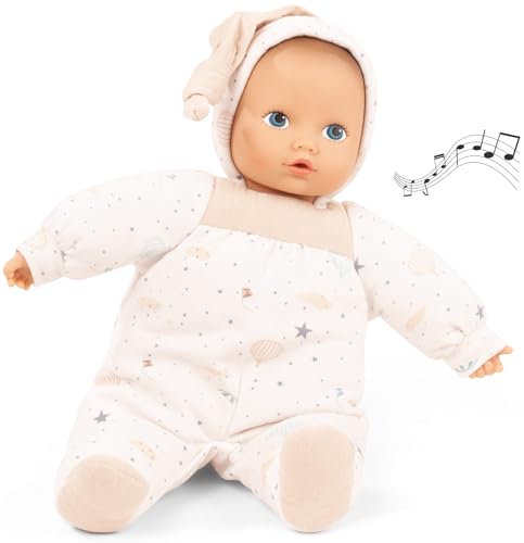 Götz 2491328 Baby Pure Sweet Dreams Puppe mit Sound als Einschlafhilfe - 33 cm große Erstlingspuppe - waschbare Babypuppe ab 0 Monate von Götz