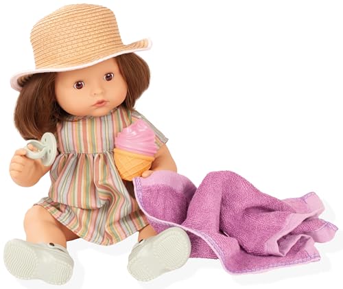 Götz 2518254 Maxy Aquini Beach Vibes Badepuppe - 42 cm Puppe - braune Haare, braune Schlafaugen - 9-teiliges Set - Mädchen-Babypuppe Götz 2518254 Maxy Aquini Beach Vibes Badepuppe - 42 cm Puppe - braune Haare, braune Schlafaugen - 9-teiliges Set - Mädchen-Babypuppe von Götz