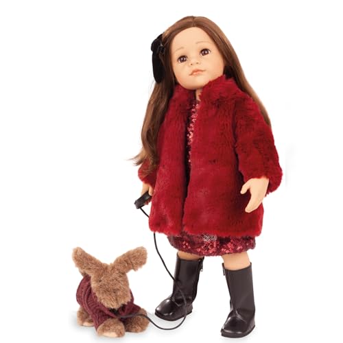 Götz 2559014 Hannah and Her Dog Polly Jubilee - 50 cm große Stehpuppe, braune Haare und braune Augen - 10-teiliges Set Götz 2559014 Hannah and Her Dog Polly Jubilee - 50 cm große Stehpuppe, braune Haare und braune Augen - 10-teiliges Set von Götz