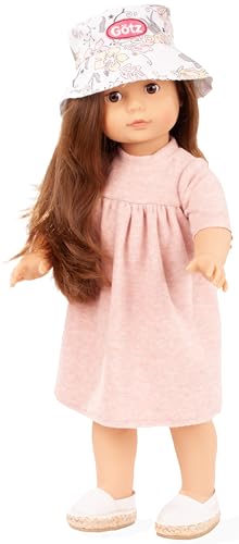 Götz 2590336 Precious Day Girls Elisabeth Schmetterling Puppe - 46 cm große Stehpuppe mit braunen Haaren, braune Augen in 6-teiligem Set von Götz