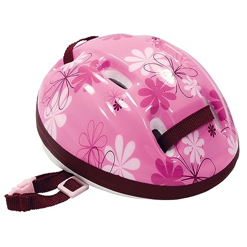 Götz 3401777 Fahrradhelm - Reithelm mit Blümchen für Puppen - passt für Stehpuppen 45-50 cm & Babypuppen 42-46 cm von Götz